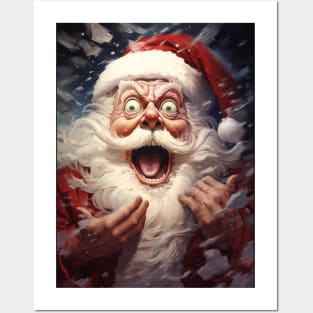 Santa Claus Scream Posters and Art